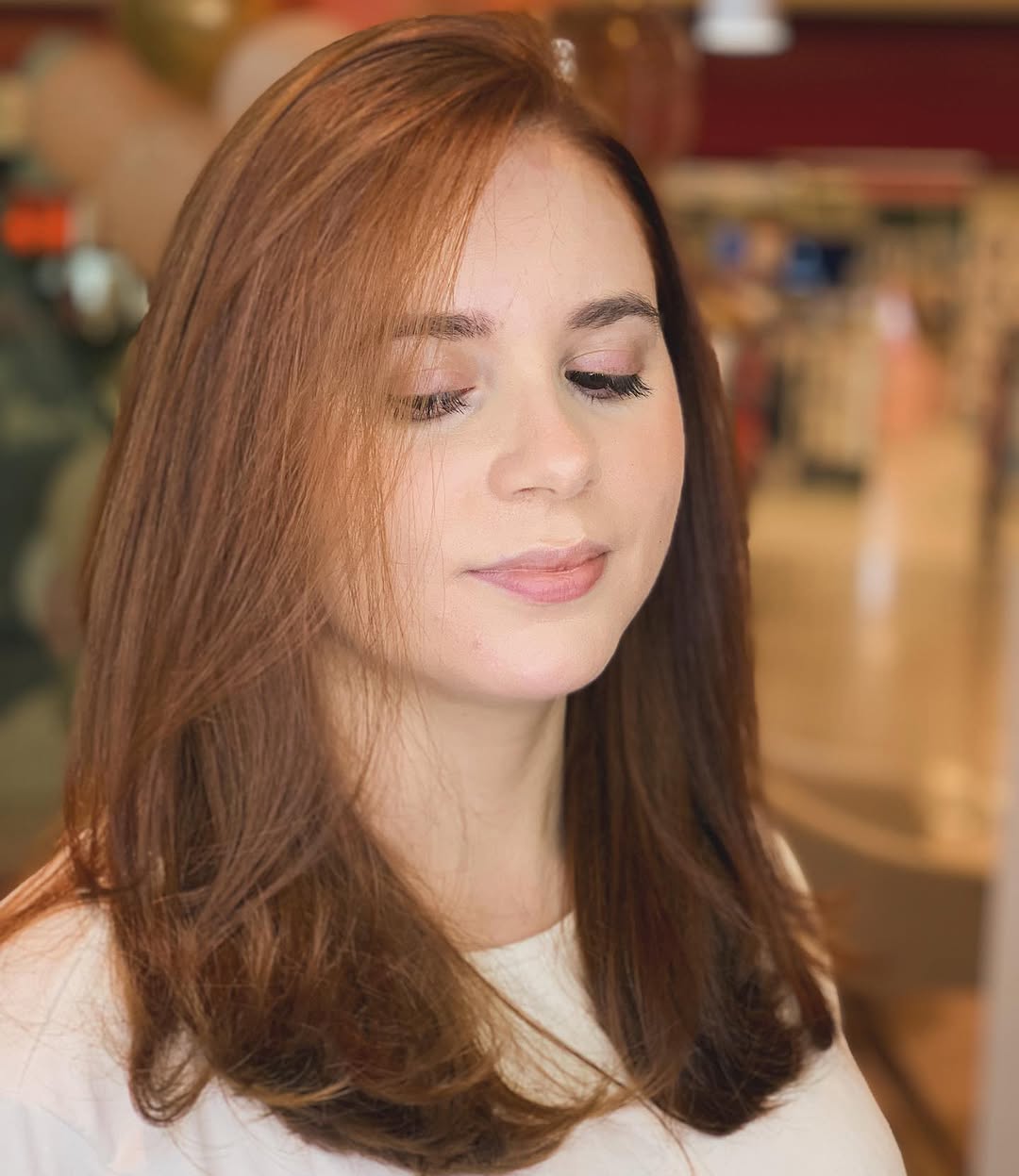 Coloração ruiva acobreada